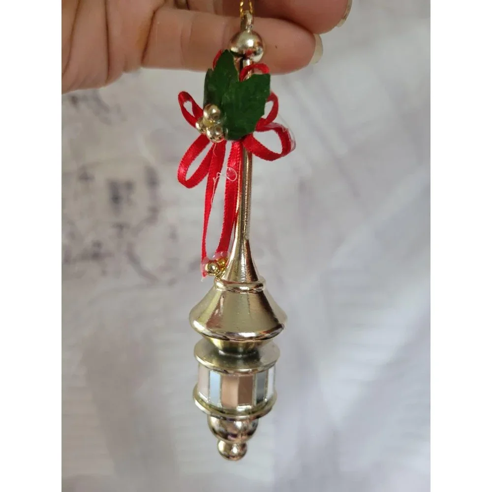 Vintage Disco retro Holly‎ ornament Xmas holiday ho